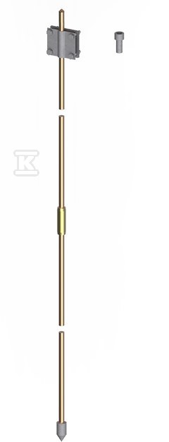 Uziom kompletny 5/8″ 100um, 3-metrowy (3x1m) MI 14143004
