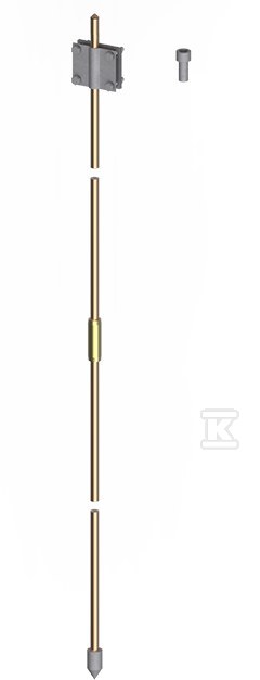 Uziom kompletny 5/8″ 250um, 3-metrowy (3x1m) MI 14163004