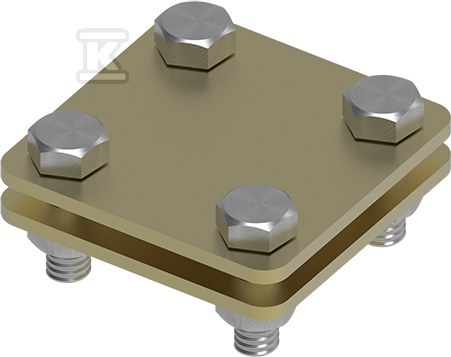 Złącze uniwersalne 2-elementowe 60x60 BED/BED MS 21400110 - obrazek 1