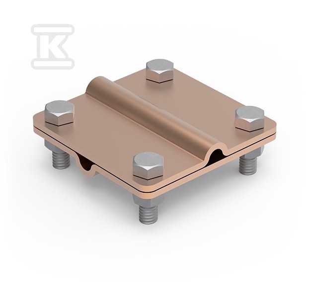 Złącze uniwersalne 2-elementowe 80x80 DR8/DR8 CU 21500403 - obrazek 1