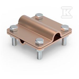 Złącze uniwersalne 2-elementowe 80×80 DR8/pręt16 CU 21500603