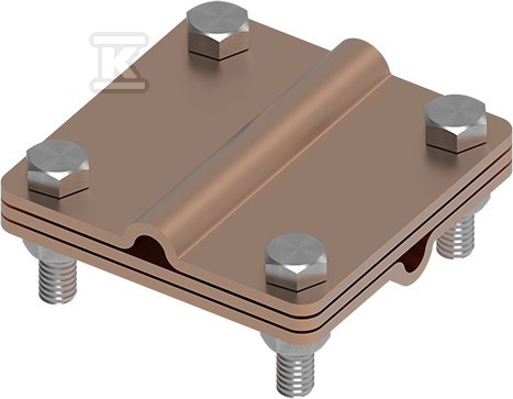 Złącze uniwersalne 3-elementowe 80x80 DR8/DR8 CU 21501403 - obrazek 1