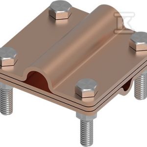 Złącze uniwersalne 3-elementowe 80×80 DR8/pręt16 CU 21501603