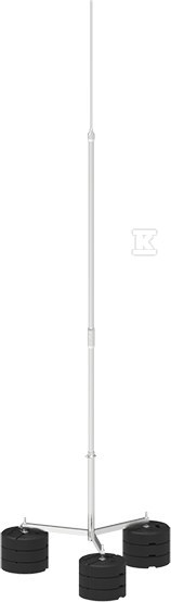 Aluminiowy maszt odgromowy na trójnogu 6,5-M 3P CZ 65036509 - obrazek 1