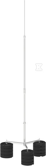 Aluminiowy maszt odgromowy na trójnogu 5,5-M 4P CZ 65045509 - obrazek 1