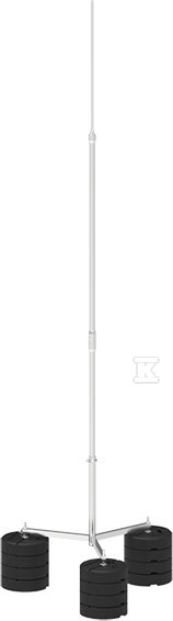 Aluminiowy maszt odgromowy na trójnogu 7-M 4P CZ 65047009 - obrazek 1