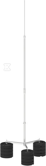 Aluminiowy maszt odgromowy na trójnogu 8-M 4P CZ 65048009 - obrazek 1