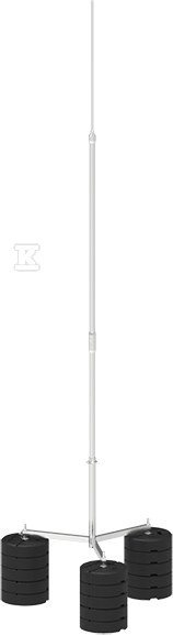 Aluminiowy maszt odgromowy na trójnogu 8-M 5P CZ 65058009 - obrazek 1