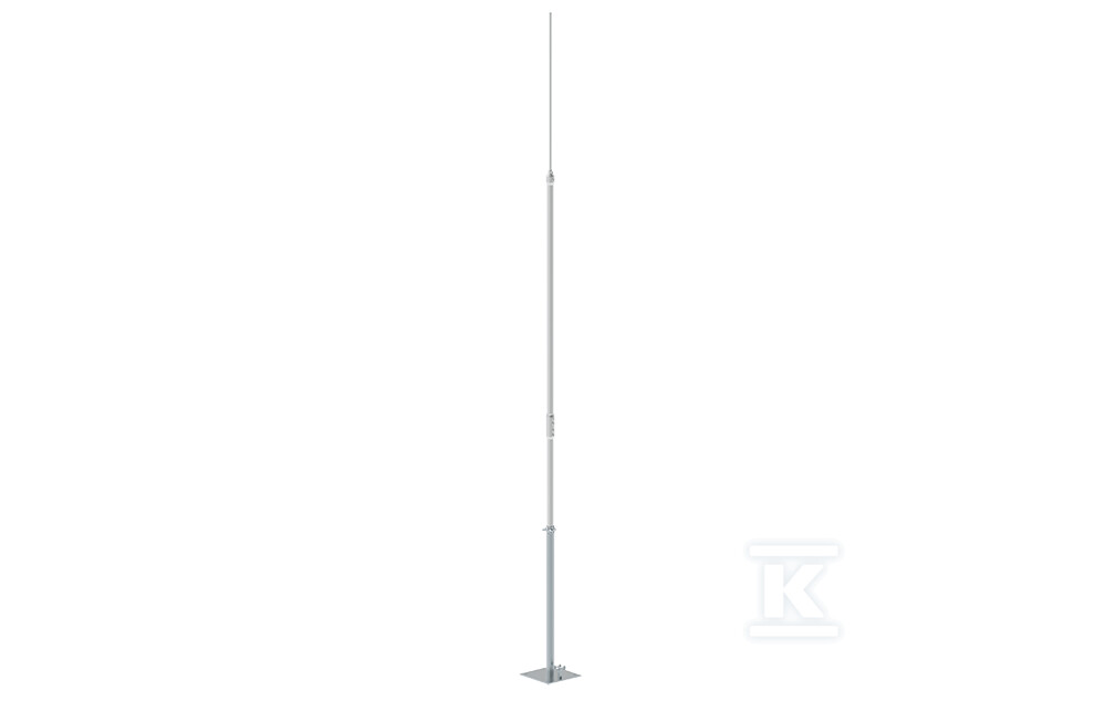 Aluminiowy maszt odgromowy z podstawą metalową 4-M 65604009 - obrazek 1