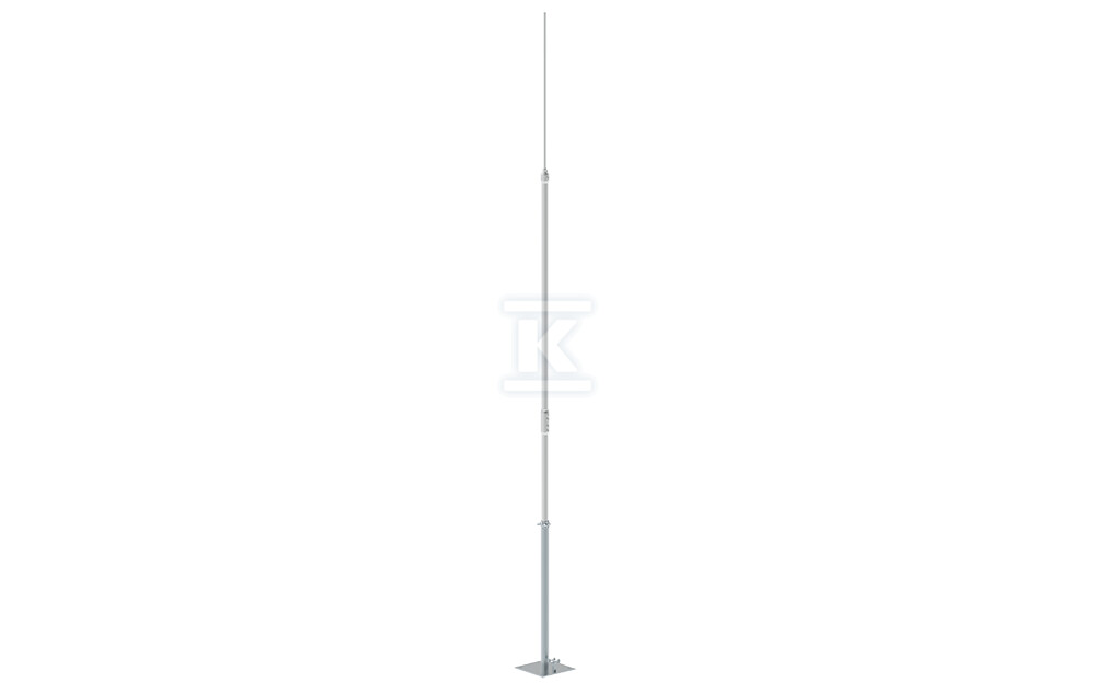 Aluminiowy maszt odgromowy z podstawą metalową 5,5-M 65605509 - obrazek 1