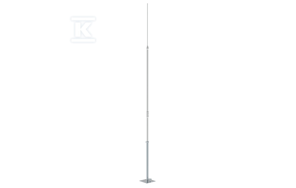Aluminiowy maszt odgromowy z podstawą metalową 6-M 65606009 - obrazek 1