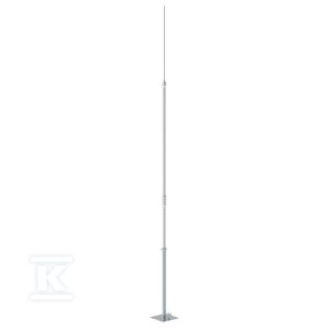 Aluminiowy maszt odgromowy z podstawą metalową 6,5-M 65606509 Aluminiowy maszt odgromowy z podstawą metalową 6,5-M 65606509