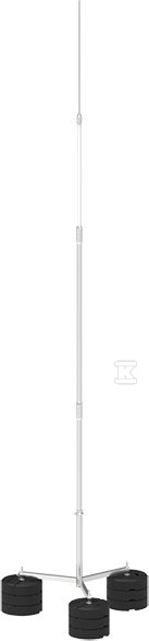Aluminiowy maszt odgromowy WVM na trójnogu 6-M 3P CZ 65736009 - obrazek 1