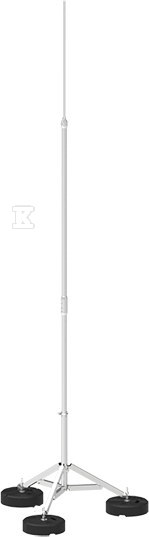 Aluminiowy maszt odgromowy na trójnogu SK 3,5-M 1P CZ 67013509 - obrazek 1