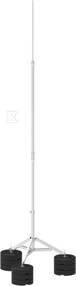 Aluminiowy maszt odgromowy na trójnogu SK 6-M 3P CZ 67036009 - obrazek 1