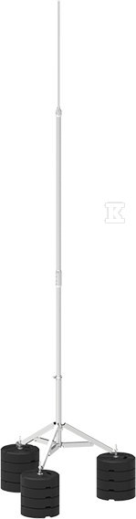 Aluminiowy maszt odgromowy na trójnogu SK 5,5-M 4P CZ 67045509 - obrazek 1