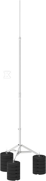 Aluminiowy maszt odgromowy na trójnogu SK 5,5-M 5P CZ 67055509 - obrazek 1