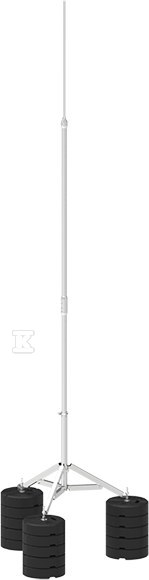 Aluminiowy maszt odgromowy na trójnogu SK 7-M 5P CZ 67057009 - obrazek 1