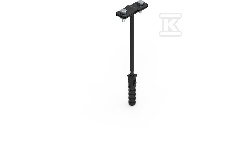 Uchwyt z kołkiem FI-12 L-120 LA 9005 91200215 - obrazek 1