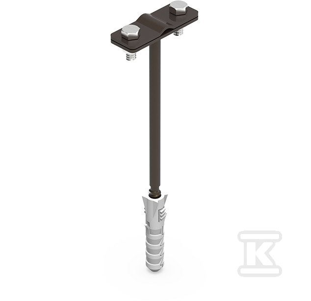 Uchwyt z kołkiem FI-12 L-160 LA 9005 91200315 - obrazek 1