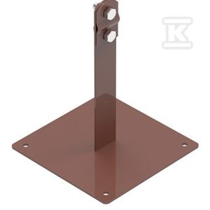 Uchwyt pod dachówkę z płytką MAX 100 skręcany LA 8017 91600514 Uchwyt pod dachówkę z płytką MAX 100 skręcany LA 8017 91600514