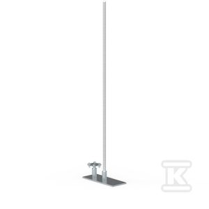 Maszt odgromowy aluminiowy z podstawą metalową 1,0m 94381009 Maszt odgromowy aluminiowy z podstawą metalową 1,0m 94381009