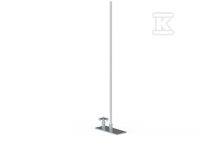 Maszt odgromowy aluminiowy z podstawą metalową 2,5m 94382509 - obrazek 1