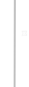 Iglica aluminiowa gąsiorowa l-1000 pojedyncza 97111009 Iglica aluminiowa gąsiorowa l-1000 pojedyncza 97111009