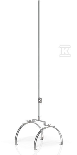 Iglica aluminiowa gąsiorowa MAX l-1000 podwójna 97141009