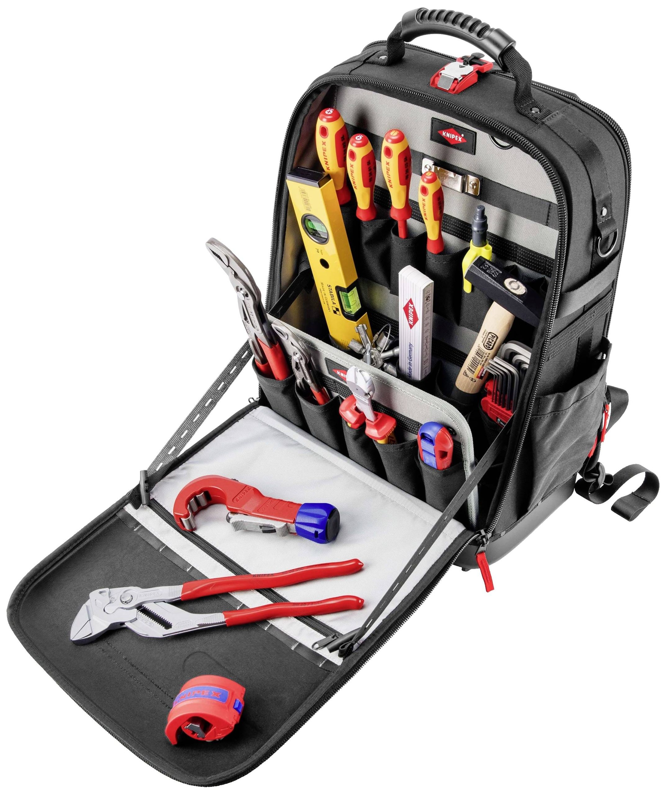 Plecak na narzędzia z wyposażeniem Knipex Modular X18 Sanitär 00 21 50 S - obrazek 1