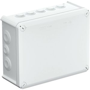 Skrzynka przyłączeniowa OBO Bettermann T250, IP66, (D x S x W) 240 x 190 x 95 mm, szaro-biały (ral 7035), 1 szt. Skrzynka przyłączeniowa OBO Bettermann T250, IP66, (D x S x W) 240 x 190 x 95 mm, szaro-biały (ral 7035), 1 szt.