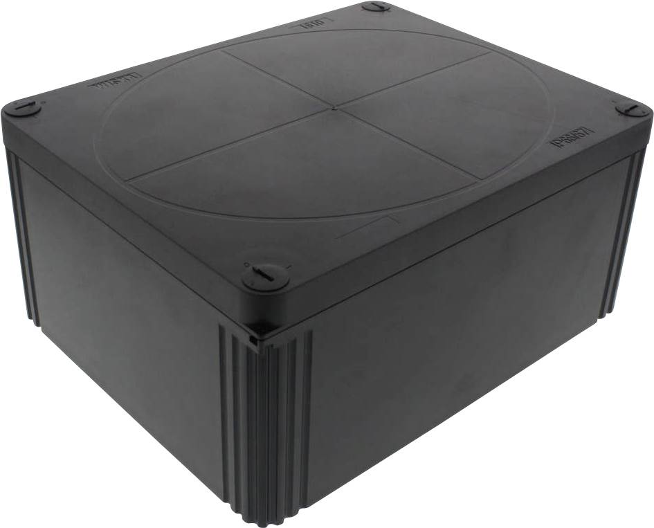Skrzynka przyłączeniowa Wiska COMBI 1610 PL BK, IP66/IP67, (D x S x W) 200 x 160 x 94 mm, czarny, 1 szt. - obrazek 1