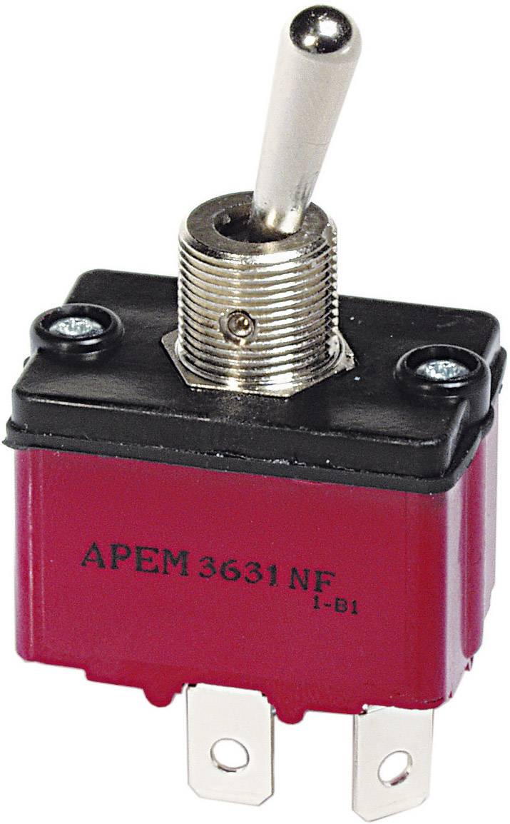 APEM 3639NF/2 Przełącznik dźwigienkowy 3639NF/2, 1 x wł/wył/wł, 250 V/AC, 6 A, 1 szt. - obrazek 1
