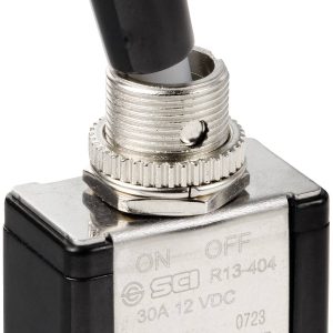 TRU COMPONENTS TC-11193832 Przełącznik dźwigienkowy, 1 x wył/wł, 12 V/DC, 30 A, 1 szt.