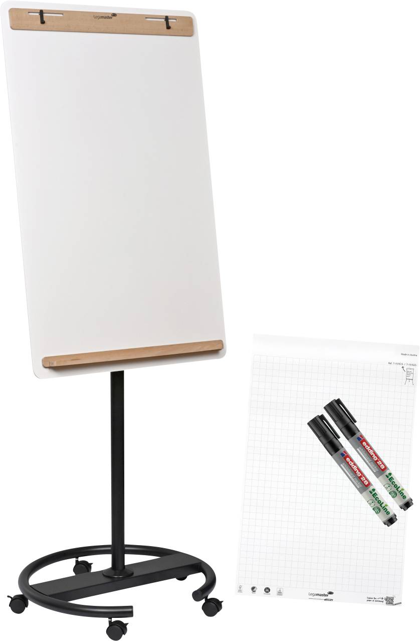 Flipchart mobilny Legamaster SKETCH INFINITE (S x W x G) 690 x 2050 x 640 mm biały, drewno, czarny - obrazek 1