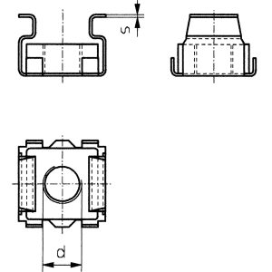 Nakrętka klatkowa Toolcraft,M6 x 2,5 mm, ocynk. stal, 10 szt. Nakrętka klatkowa Toolcraft,M6 x 2,5 mm, ocynk. stal, 10 szt.