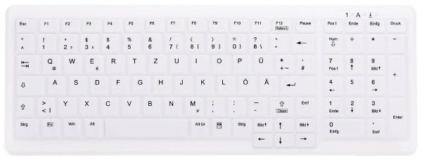 Klawiatura medyczna Active Key AK-C7000F-UVS-W/GE Niemiecki, QWERTZ