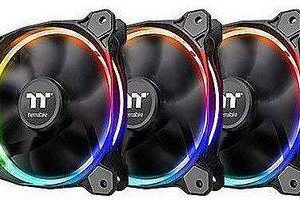 Thermaltake Riing 12 RGB Sync 3 Pack Wentylator do obudowy PC czarny, rgb (S x W x G) 120 x 120 x 25 mm z podświetleniem Thermaltake Riing 12 RGB Sync 3 Pack Wentylator do obudowy PC czarny, rgb (S x W x G) 120 x 120 x 25 mm z podświetleniem