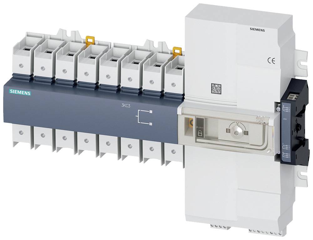 Blokada stycznika czarny 4 styki 63 A 3 zestyki przełączne 415 V/AC Siemens 3KC34262AA220AA3 - obrazek 1