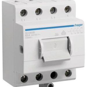 przełącznik kompaktowy 4 styki 63 A 400 V Hager SH463B przełącznik kompaktowy 4 styki 63 A 400 V Hager SH463B