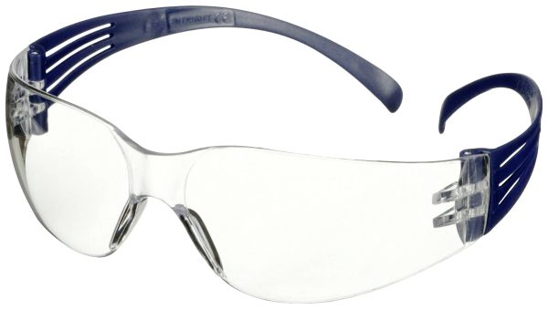 3M SecureFit SF101AF-BLU Okulary ochronne z zabezpieczeniem przeciw zaparowaniu, z ochroną przeciw zarysowaniom niebiesk