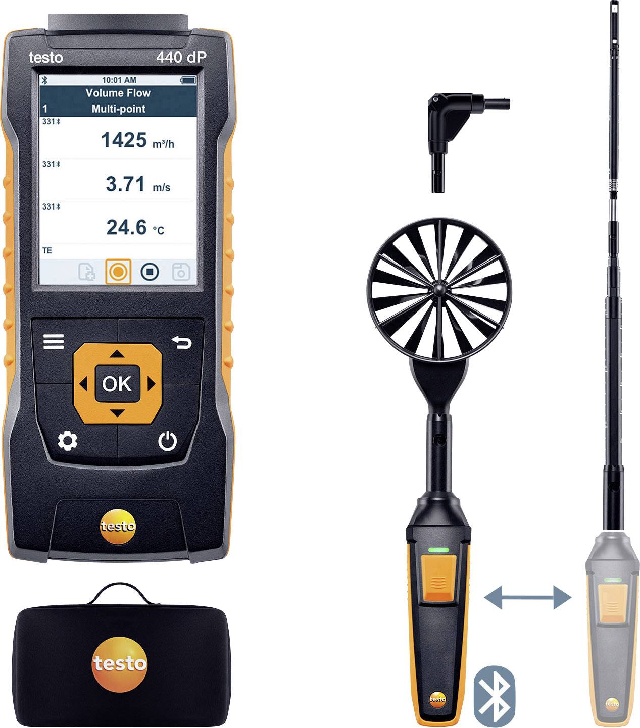 testo 440 Set1 delta P Anemometr - obrazek 1