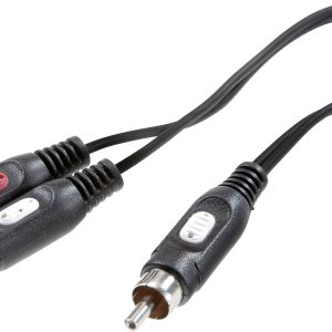 Audio adapter Y SpeaKa Professional SP-7869820, RCA/Cinch, 20 cm Audio adapter Y SpeaKa Professional SP-7869820, RCA/Cinch, 20 cm