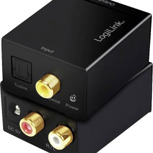 Audio adapter LogiLink LogiLink – Digital-Analog-Audiowandler CA0100, Toslink/optyczne, RCA/Cinch, 0 m Audio adapter LogiLink LogiLink – Digital-Analog-Audiowandler CA0100, Toslink/optyczne, RCA/Cinch, 0 m