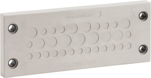 Przepust kablowy Icotek, KEL-DPZ 24/16, 43725, (D x S) 147 mm x 58 mm, szary, czarny, 1 szt.