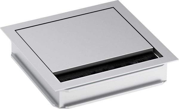 Bachmann 930.310 Przepust kablowy kwadratowa Maksymalna średnica mocowania 5 mm aluminium srebrny (matowy, eloksalowany)