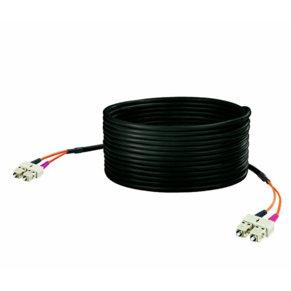 Weidmüller 8876431000 światłowodowe do światłowodów kabel 100.00 m czarny [1x złącze męskie SC – 1x złącze męskie SC] 50