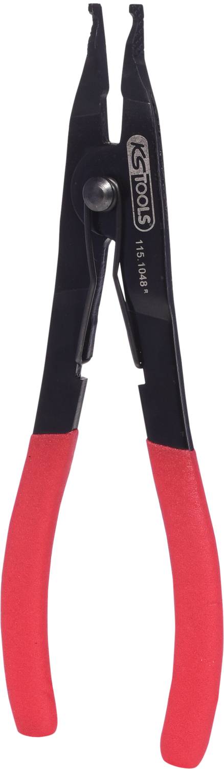 Szczypce do pierścieni osadczych, ząbkowane, 210 mm KS Tools 1151048 115.1048 - obrazek 1