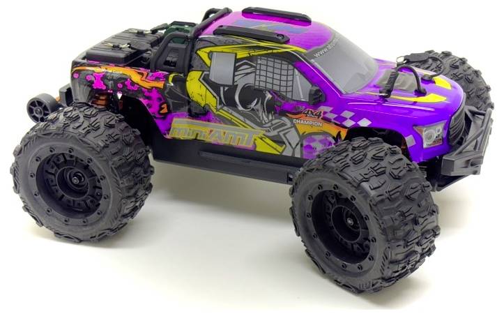 Absima Mini AMT Magic liliowy Bezszczotkowy 1:16 Model samochodu RC Elektryczny Monstertruck Napęd na wszystkie koła RtR - obrazek 1