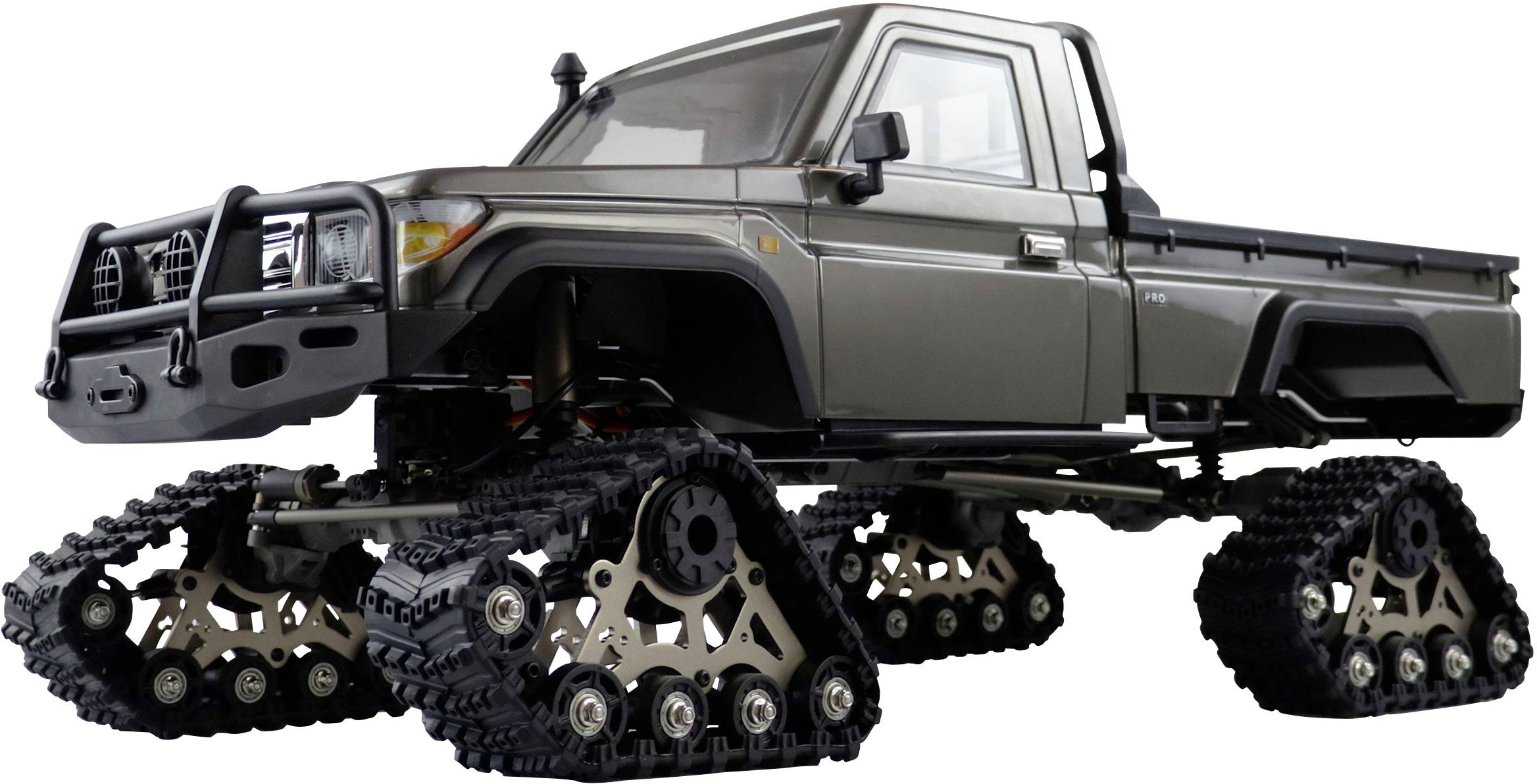 Model samochodu RC Amewi AMXRock RCX8PT Scale Crawler Pick-Up 1:8, RTR grau, Szczotkowy, 2,4 GHz - obrazek 1